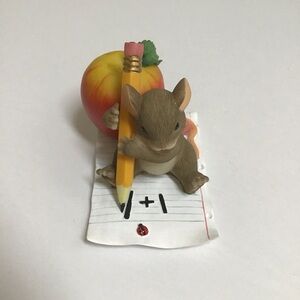 Fitz & Floyd Charming Tails Mouse Figurine You've Taught Me So Much Teacher Gift
